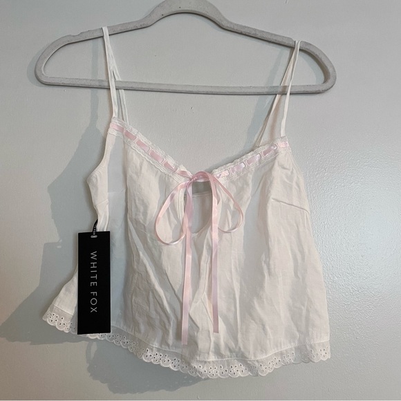 White Fox Boutique Lace Pajamas Set - Picture 3 of 15